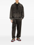 Diesel hoodie with raw-cut back patch