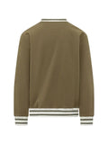 Drôle De Monsieur logo-print striped-trim sweatshirt